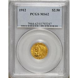 1912 $2 1/2 MS62 PCGS. PCGS Population (780/914).