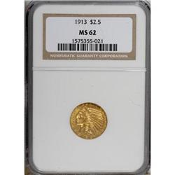 1913 $2 1/2 MS62 NGC. NGC Census: (2669/1921). PCG