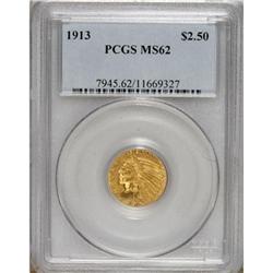 1913 $2 1/2 MS62 PCGS. PCGS Population (1142/1403)