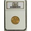 Image 3 : 1887-S $5 MS62 NGC. NGC Census: (809/340). PCGS Po