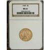 Image 1 : 1909 $5 MS61 NGC. NGC Census: (823/1770). PCGS Pop