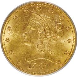 1881 $10 MS62 PCGS. PCGS Population (970/204). NGC
