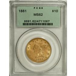 1881 $10 MS62 PCGS. PCGS Population (970/204). NGC