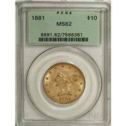 1881 $10 MS62 PCGS. PCGS Population (970/204). NGC