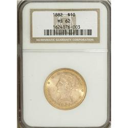1882 $10 MS62 NGC. NGC Census: (2640/640). PCGS Po