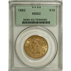 1882 $10 MS62 PCGS. PCGS Population (1362/281). NG