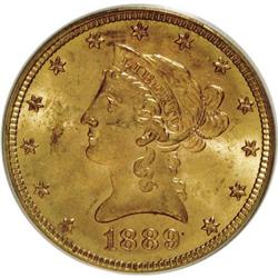 1889-S $10 MS62 PCGS. PCGS Population (281/196). N