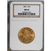 Image 1 : 1891 $10 MS62 NGC. NGC Census: (148/30). PCGS Popu