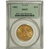 Image 1 : 1892 $10 MS62 PCGS. PCGS Population (961/206). NGC