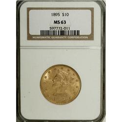 1895 $10 MS63 NGC. NGC Census: (1288/151). PCGS Po