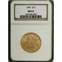 1895 $10 MS63 NGC. NGC Census: (1288/151). PCGS Po