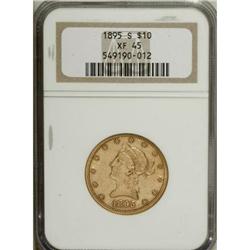 1895-S $10 XF45 NGC. NGC Census: (39/134). PCGS Po
