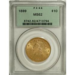 1899 $10 MS62 PCGS. PCGS Population (3630/1726). N