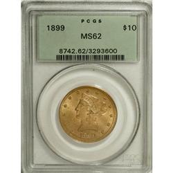 1899 $10 MS62 PCGS. PCGS Population (3630/1726). N
