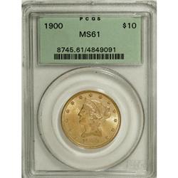 1900 $10 MS61 PCGS. PCGS Population (688/2019). NG