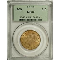 1900 $10 MS62 PCGS. PCGS Population (1305/714). NG