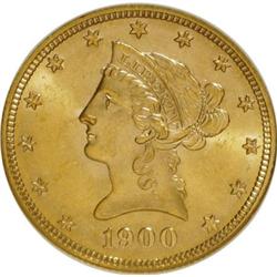 1900 $10 MS63 NGC. NGC Census: (1061/398). PCGS Po