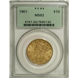 1901 $10 MS62 PCGS. PCGS Population (4415/4520). N