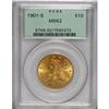 1901-S $10 MS62 PCGS. PCGS Population (3736/7246).