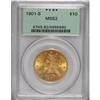 Image 1 : 1901-S $10 MS62 PCGS. PCGS Population (3736/7246).