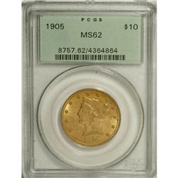 1905 $10 MS62 PCGS. PCGS Population (390/242). NGC