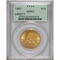 1907 $10 MS62 PCGS. PCGS Population (5446/3067). N