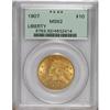 Image 1 : 1907 $10 MS62 PCGS. PCGS Population (5446/3067). N