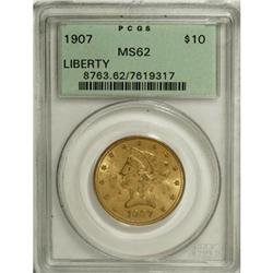 1907 $10 MS62 PCGS. PCGS Population (5446/3067). N
