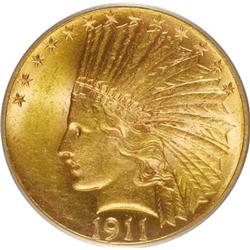 1911 $10 MS62 PCGS. PCGS Population (1524/1365). N