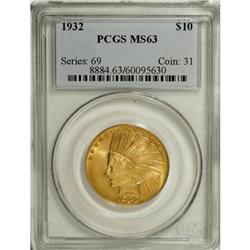 1932 $10 MS63 PCGS. PCGS Population (11639/6454).