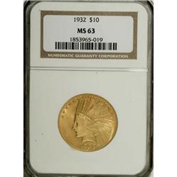 1932 $10 MS63 NGC. NGC Census: (11146/8664). PCGS