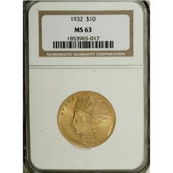 1932 $10 MS63 PCGS. PCGS Population (11639/6454). NGC