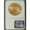Image 2 : 1889-S $20 MS61 NGC. NGC Census: (540/488). PCGS P