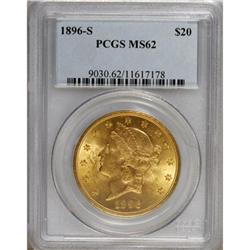 1896-S $20 MS62 PCGS. PCGS Population (1845/943).