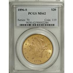 1896-S $20 MS62 PCGS. PCGS Population (1845/943).