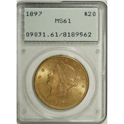 1897 $20 MS61 PCGS. PCGS Population (2368/4734). N