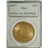 Image 1 : 1897 $20 MS61 PCGS. PCGS Population (2368/4734). N