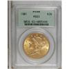 Image 1 : 1901 $20 MS63 PCGS. PCGS Population (1343/1451). N