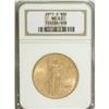 Image 1 : 1911-S $20 MS63 NGC. NGC Census: (1551/1541). PCGS