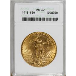 1913 $20 MS62 ANACS. NGC Census: (799/441). PCGS P