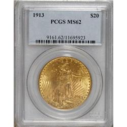 1913 $20 MS62 PCGS. PCGS Population (565/707). NGC