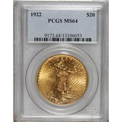 1922 $20 MS64 PCGS. PCGS Population (4673/943). NG