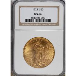 1923 $20 MS64 NGC. NGC Census: (1827/115). PCGS Po