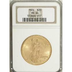 1924 $20 MS64 NGC. NGC Census: (81956/29088). PCGS