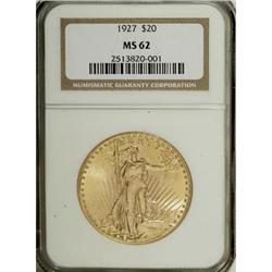 1927 $20 MS62 NGC. NGC Census: (14595/91042). PCGS