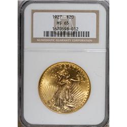 1927 $20 MS65 NGC. NGC Census: (15840/1692). PCGS
