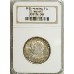 1921 50C Alabama MS64 NGC. NGC Census: (717/357).