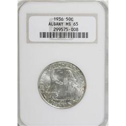 1936 50C Albany MS65 NGC. NGC Census: (1031/587).