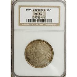 1935 50C Arkansas MS65 NGC. NGC Census: (351/63).
