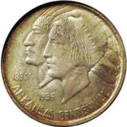 1935-S 50C Arkansas MS66 NGC. NGC Census: (83/13).